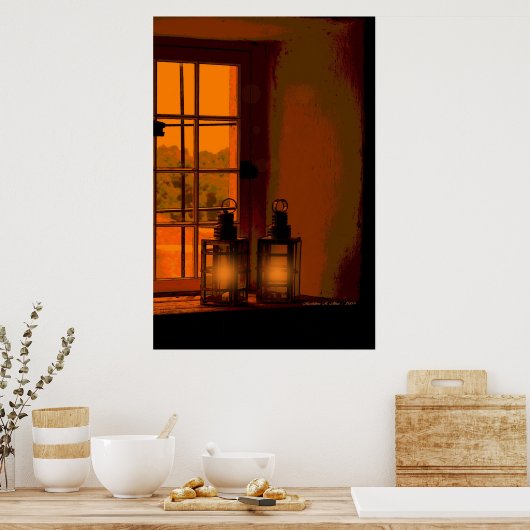 Het licht van het baken poster (Keuken)