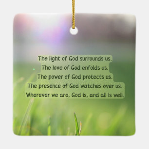 Het licht van het gebed van God Keramisch Ornament