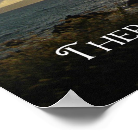 Het Licht van het Inspirerend Citaat aan het Eind  Poster (Hoek)