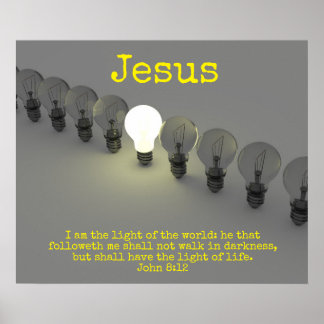 Het licht van Jezus Poster