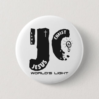 Het licht van Jezus wereld Ronde Button 5,7 Cm