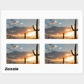 Het licht verdwijnt in een Uitbarsting langzaam Rechthoekige Sticker (Vel)