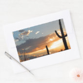 Het licht verdwijnt in een Uitbarsting langzaam Rechthoekige Sticker (Envelop)