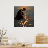 Het licht verzorgen – Solarpunk Symbolische Kunst Poster (Keuken)