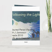 HET LICHT VOLGEN FEESTDAGEN KAART (Achterkant)