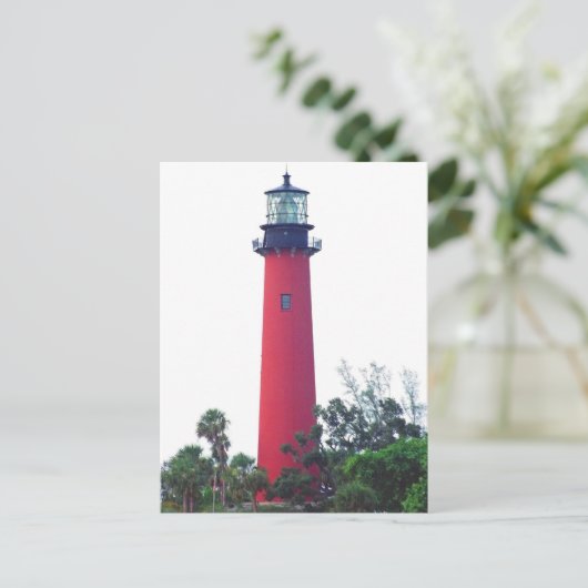 HET LICHTE BRIEFKAART VAN DE INHAM VAN JUPITER (Staand voorkant)