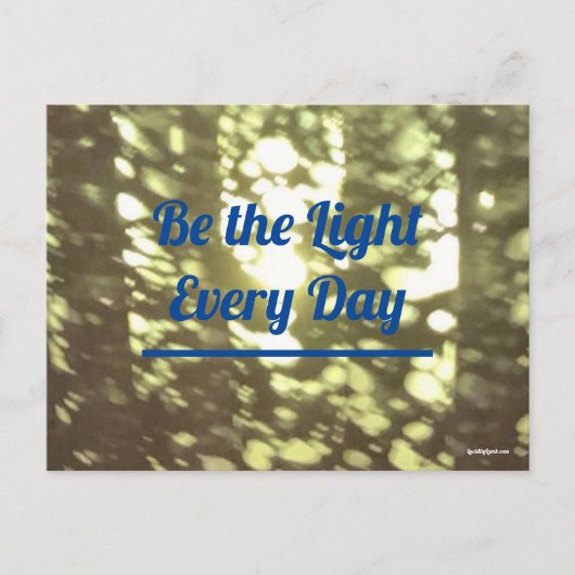 Het lichte Briefkaart zijn (Voorkant)