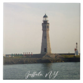 Het Lichte Huis bij Erie Basin Marina Tegeltje