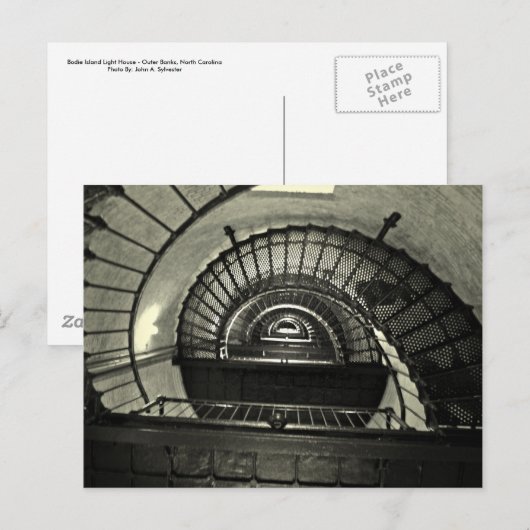 Het Lichte Huis van Currituck van het BRIEFKAART - (Voorkant / Achterkant)