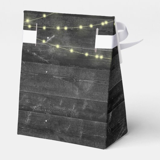 Het lichte Koord van het huwelijk op hout Bedankdoosjes (Achterkant)