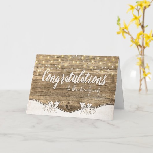 Het Lichte Koord van het huwelijk op Hout Kaart (Gele Bloem)