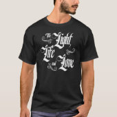 Het lichte leven en liefde Alpha Omega Couture T-shirt (Voorkant)