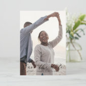 Het lichte Malplaatje van de Foto van het Manuscri Save The Date (Staand voorkant)