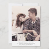 Het Lichte Malplaatje van de Foto van het Manuscri Save The Date (Achterkant)