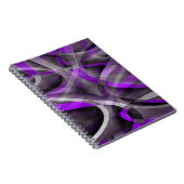 Het Lichte Paarse en Gray Curvy Pattern van de tac Notitieboek (Rechterzijde)