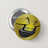 Het lichte Pet Golden Ronde Button 5,7 Cm (Voorkant /achterkant)