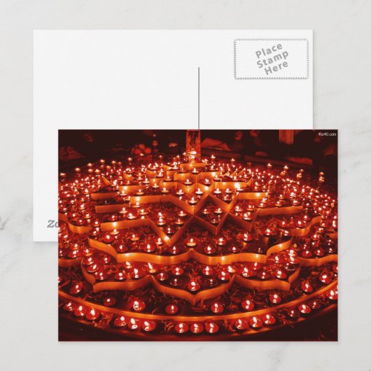 Het Lichtfestival in India Briefkaart (Voorkant / Achterkant)