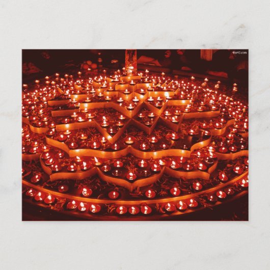 Het Lichtfestival in India Briefkaart (Voorkant)