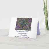 Het lichtgevende Wenskaart van Rododendrons Kaart (Achterkant)