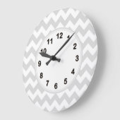 Het lichtgrijze Witte Patroon van de Zigzag van de Grote Klok (Hoek)