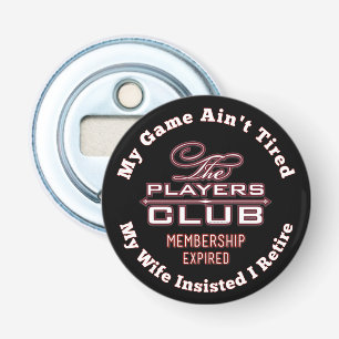 Het lidmaatschap van Players Club is verlopen Button Flesopener