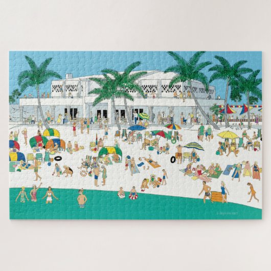 Het Lido Beach 20x30 Legpuzzel (Horizontaal)