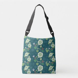 Het lied van Chickadees Birds Green Cross-Over Bag Crossbody Tas