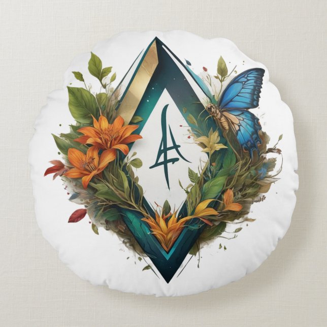 Het lied van de dag: Forest Song-2 Rond Kussen (Voorkant)