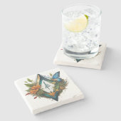 Het lied van de dag: Forest Song-2 Stenen Onderzetter (Zijkant)