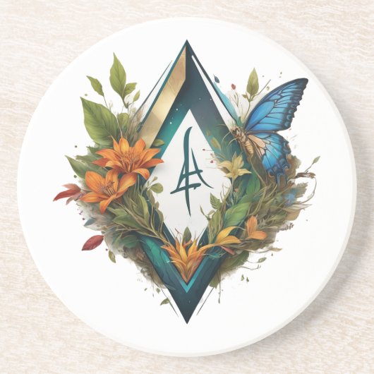 Het lied van de dag: Forest Song-2 Zandsteen Onderzetter (Voorkant)