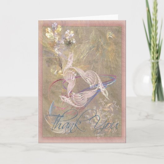 Het Lied van de duif dankt u Bedankkaart (Voorkant)