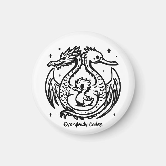 Het lied van de eenden en draken magneet (Voorkant)