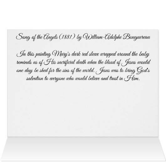 Het lied van de engelen Bouguereau (Binnen Horizontaal (Boven))