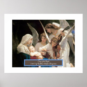 Het lied van de engelen Bouguereau Poster