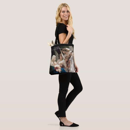 Het lied van de engelen Bouguereau Tote Bag (Op model)