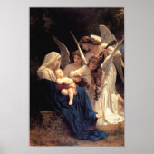 Het lied van de engelen door William Bouguereau Poster (Voorkant)