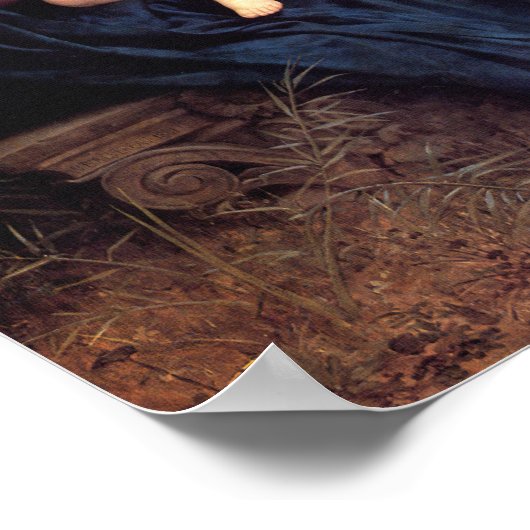 Het lied van de engelen door William Bouguereau Poster (Hoek)