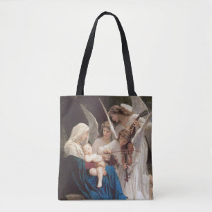Het lied van de engelen door William Bouguereau Tote Bag
