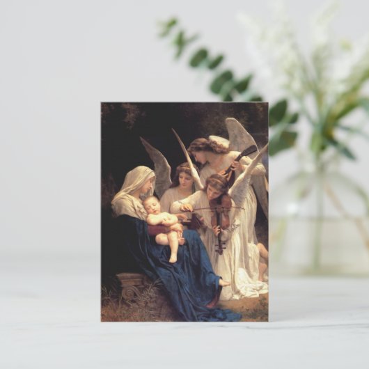 Het lied van de engelen Religieuze kunst Briefkaart (Staand voorkant)