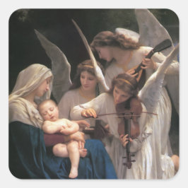 Het lied van de engelen Vintage Vierkante Sticker