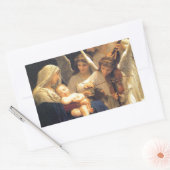Het lied van de engelen, William-Adolphe Bouguerea Rechthoekige Sticker (Envelop)