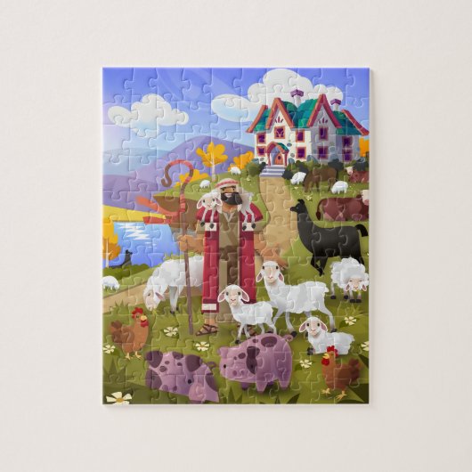 Het lied van de herder puzzel (Verticaal)