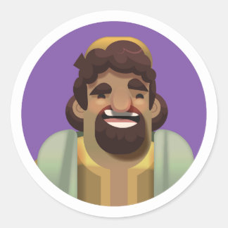 Het lied van de herder Stickers: Jacob Ronde Sticker