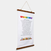 Het lied van de knutselaarster hangend wandkleed (Gebogen)