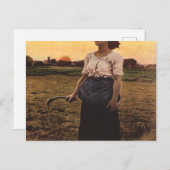 Het lied van de Lark door Jules Breton Briefkaart (Voorkant / Achterkant)