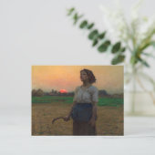 Het lied van de leeuwerik van Jules Adolphe Breton Briefkaart (Staand voorkant)