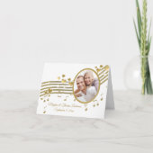 Het Lied van de liefde neemt van nota de Foto u Bedankkaart (Voorkant)