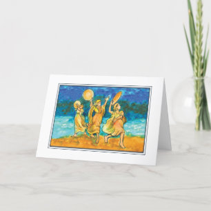 Het Lied van de Pascha van Miriam Feestdagen Kaart