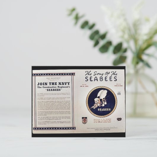 Het lied van de zeebijen briefkaart (Staand voorkant)