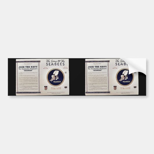 Het lied van de zeebijen bumpersticker (Voorkant)